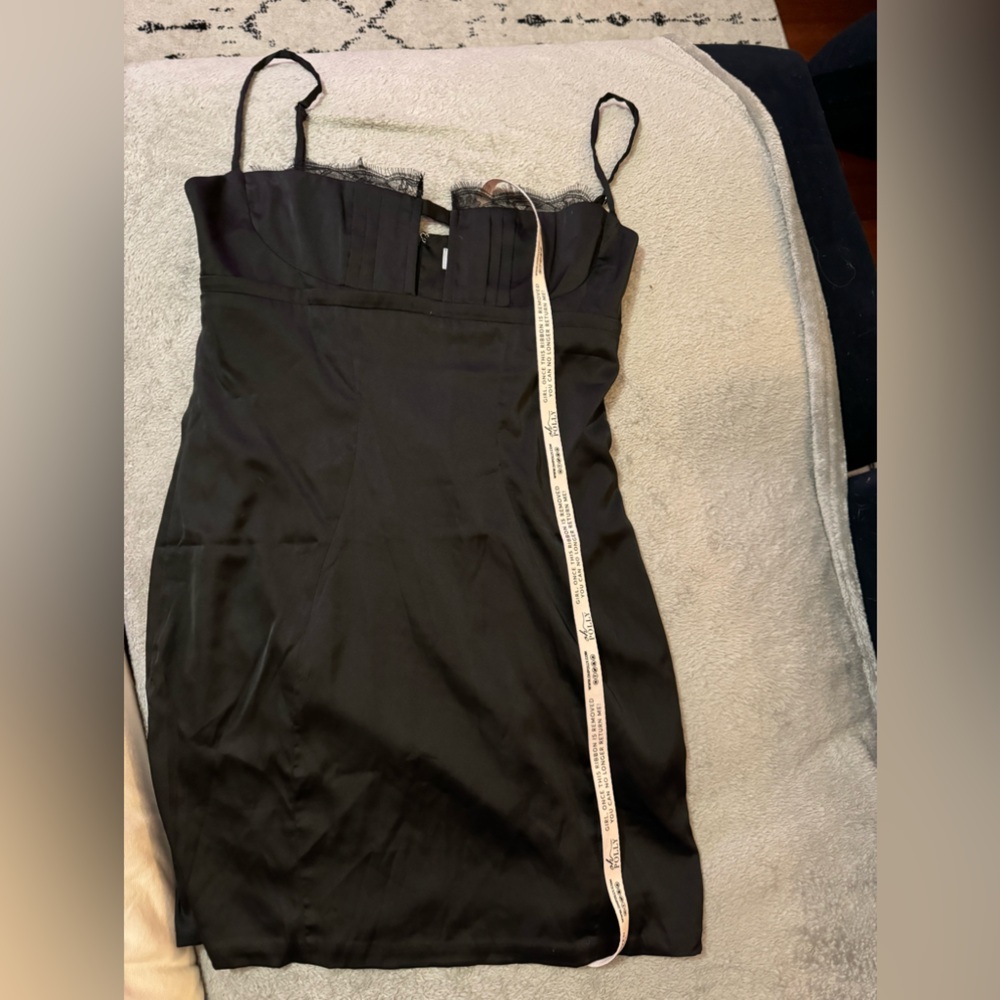 Oh Polly Black Bustier Dress